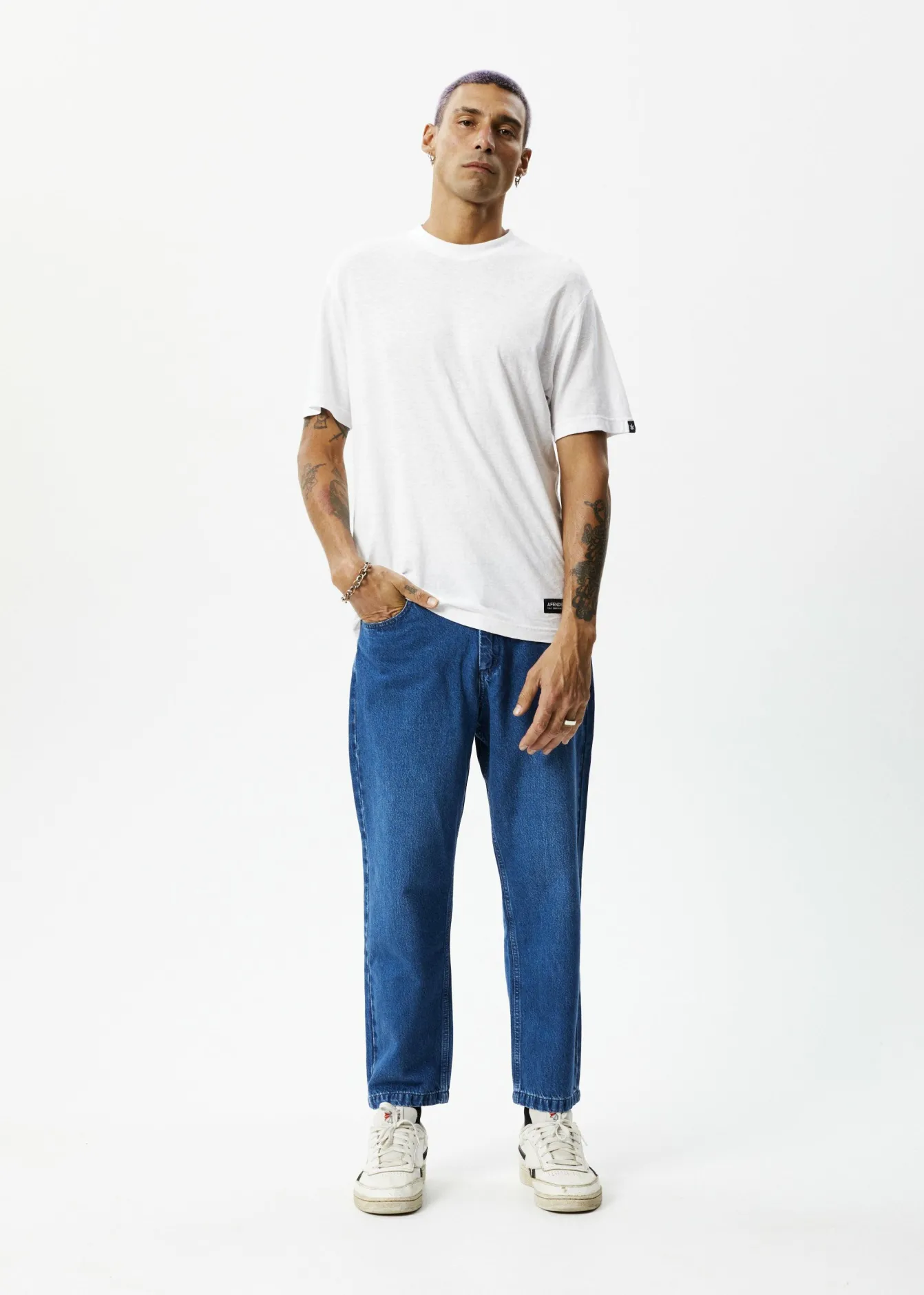 Jeans<Afends Ninety Twos - Denim Relaxed Jean Authentic Blue