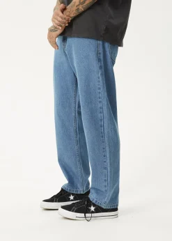 Jeans<Afends Ninety Two'S  - Denim Relaxed Jean Worn Blue