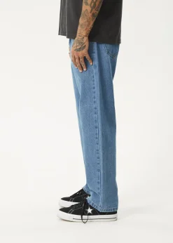Jeans<Afends Ninety Two'S  - Denim Relaxed Jean Worn Blue