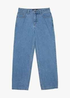 Jeans<Afends Ninety Twos  - Denim Relaxed Jean Worn Blue