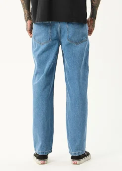 Jeans<Afends Ninety Twos  - Denim Relaxed Jean Worn Blue