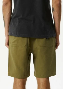 Shorts<Afends Ninety Twos  - Fixed Waist Short 19" Military
