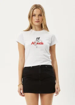 Tees & Shirts<Afends No Fury  - Baby Tee White