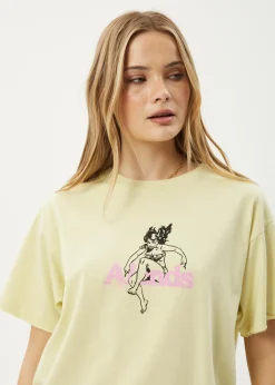 Tees & Shirts<Afends No Fury  - Oversized Tee Lemongrass