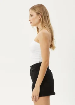 Sleeveless<Afends No Fury - Rib Tube Top White