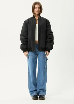 Jackets|Outerwear<Afends No More Bombs  - Bomber Jacket Black