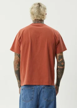 T-Shirts<Afends Nuts N Bolts  - Heavyweight Boxy Tee Terra