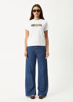 Tees & Shirts<Afends On Top  -  Regular Tee White