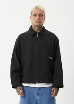 Jackets|Outerwear<Afends Oracle  - Workwear Jacket Black