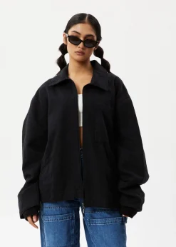 Jackets|Outerwear<Afends Oracle  - Workwear Jacket Black