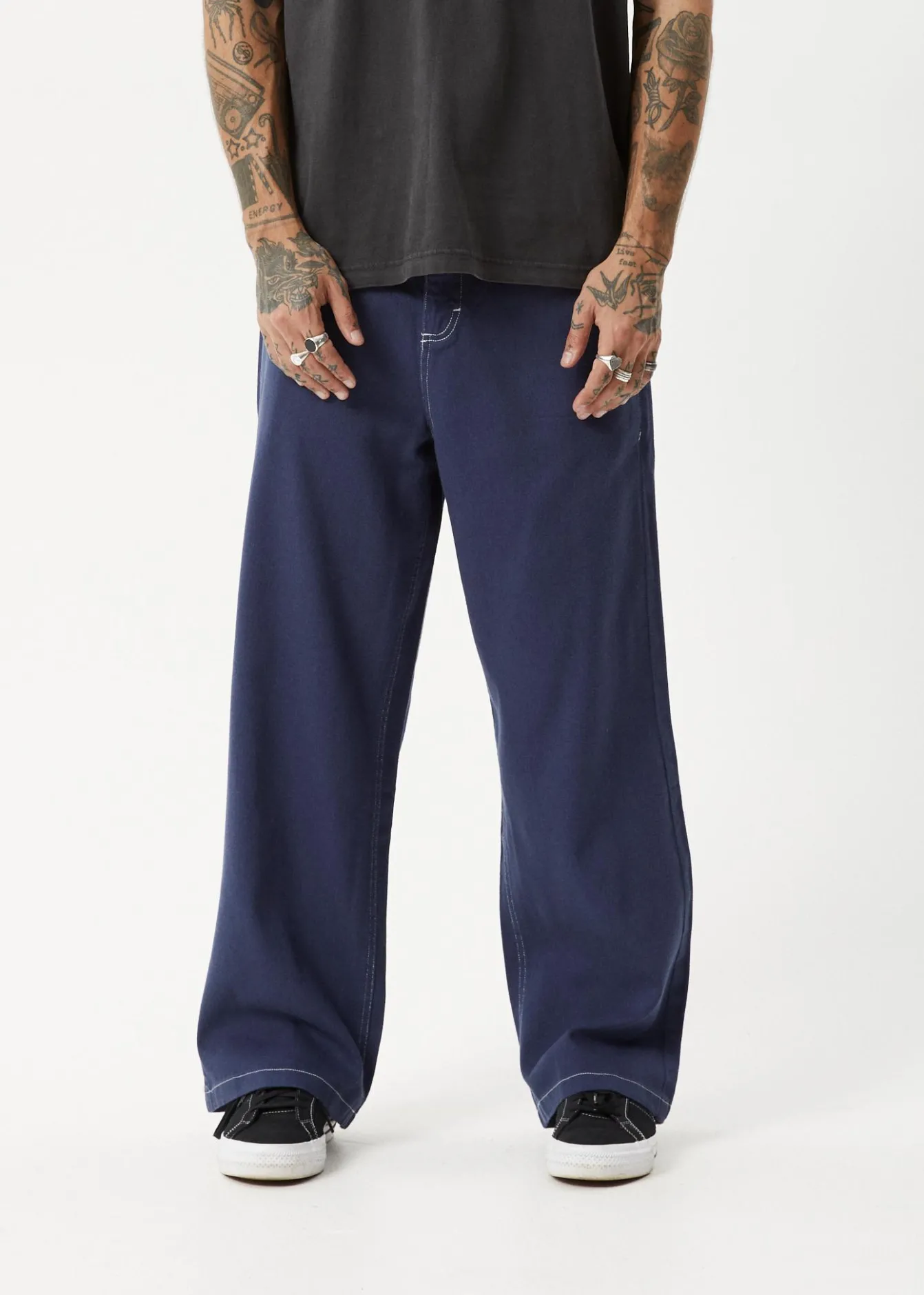 Pants<Afends Pablo - Baggy Pant Navy