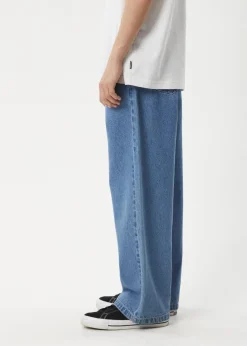 Jeans<Afends Pablo  - Denim Baggy Jean Worn Blue