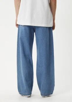 Jeans<Afends Pablo  - Denim Baggy Jean Worn Blue