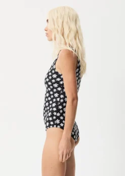 Swimwear<Afends Pascale  - One Shoulder Swimsuit Black