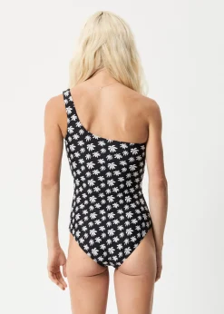 Swimwear<Afends Pascale  - One Shoulder Swimsuit Black