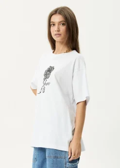 Tees & Shirts<Afends Patches  -  Oversized Tee White