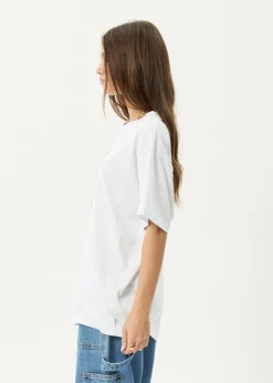 Tees & Shirts<Afends Patches  -  Oversized Tee White
