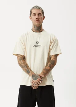 T-Shirts<Afends Peace Out  - Boxy Tee Sand