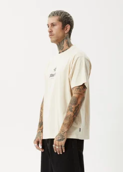 T-Shirts<Afends Peace Out  - Boxy Tee Sand