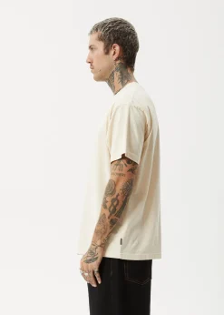 T-Shirts<Afends Peace Out  - Boxy Tee Sand