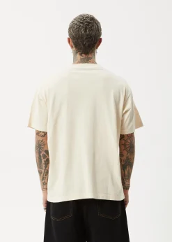T-Shirts<Afends Peace Out  - Boxy Tee Sand