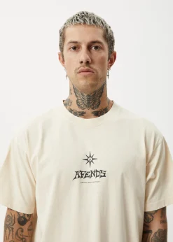 T-Shirts<Afends Peace Out  - Boxy Tee Sand