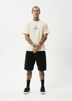T-Shirts<Afends Peace Out  - Boxy Tee Sand
