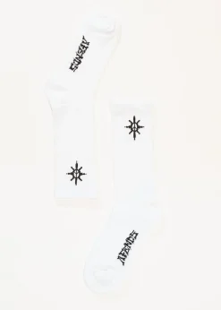 Accessories|Accessories<Afends Peace Out  - Socks One Pack White