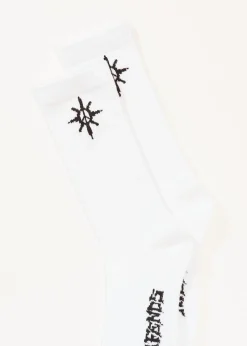 Accessories|Accessories<Afends Peace Out  - Socks One Pack White