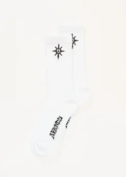 Accessories|Accessories<Afends Peace Out  - Socks One Pack White