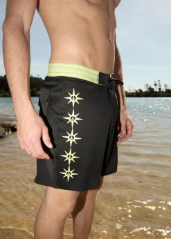 Boardshorts<Afends Peace Out  - Surf Related Boardshort 18" Black