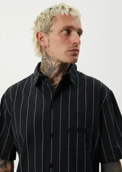 Shirts<Afends Pin Head  - Short Sleeve Shirt Black