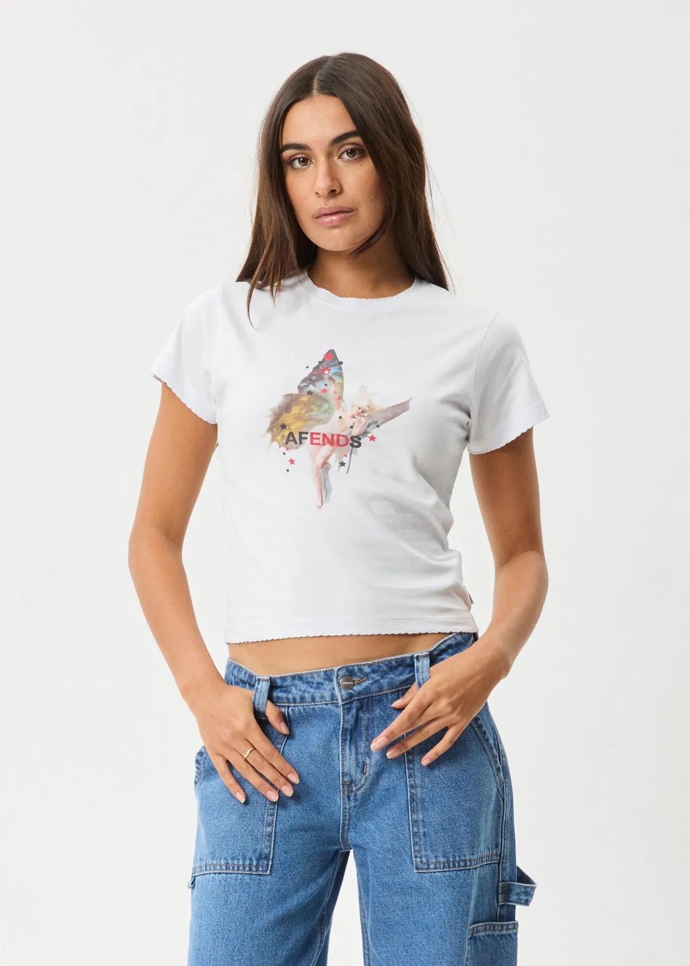 Tees & Shirts<Afends Pixie - Baby Tee White