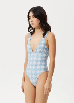 Swimwear<Afends Position  - Check One Piece Lake Check