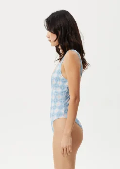 Swimwear<Afends Position  - Check One Piece Lake Check