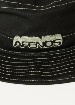 Accessories<Afends Repeater  - Bucket Hat Black