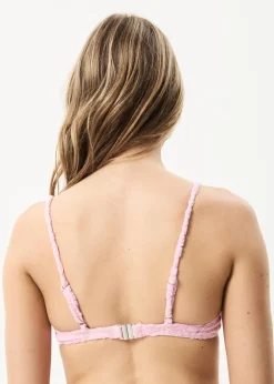 Swimwear<Afends Rhye - Terry Bikini Top Powder Pink