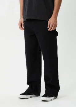 Pants<Afends Richmond  - Canvas Workwear Pant Black
