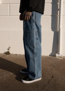 Jeans<Afends Richmond  - Denim Workwear Jean Worn Blue
