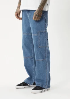 Jeans<Afends Richmond  - Denim Workwear Jean Worn Blue
