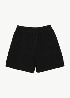 Shorts<Afends Ripped Out 98  - Oversized Cargo Short 20" Black