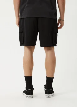 Shorts<Afends Ripped Out 98  - Oversized Cargo Short 20" Black