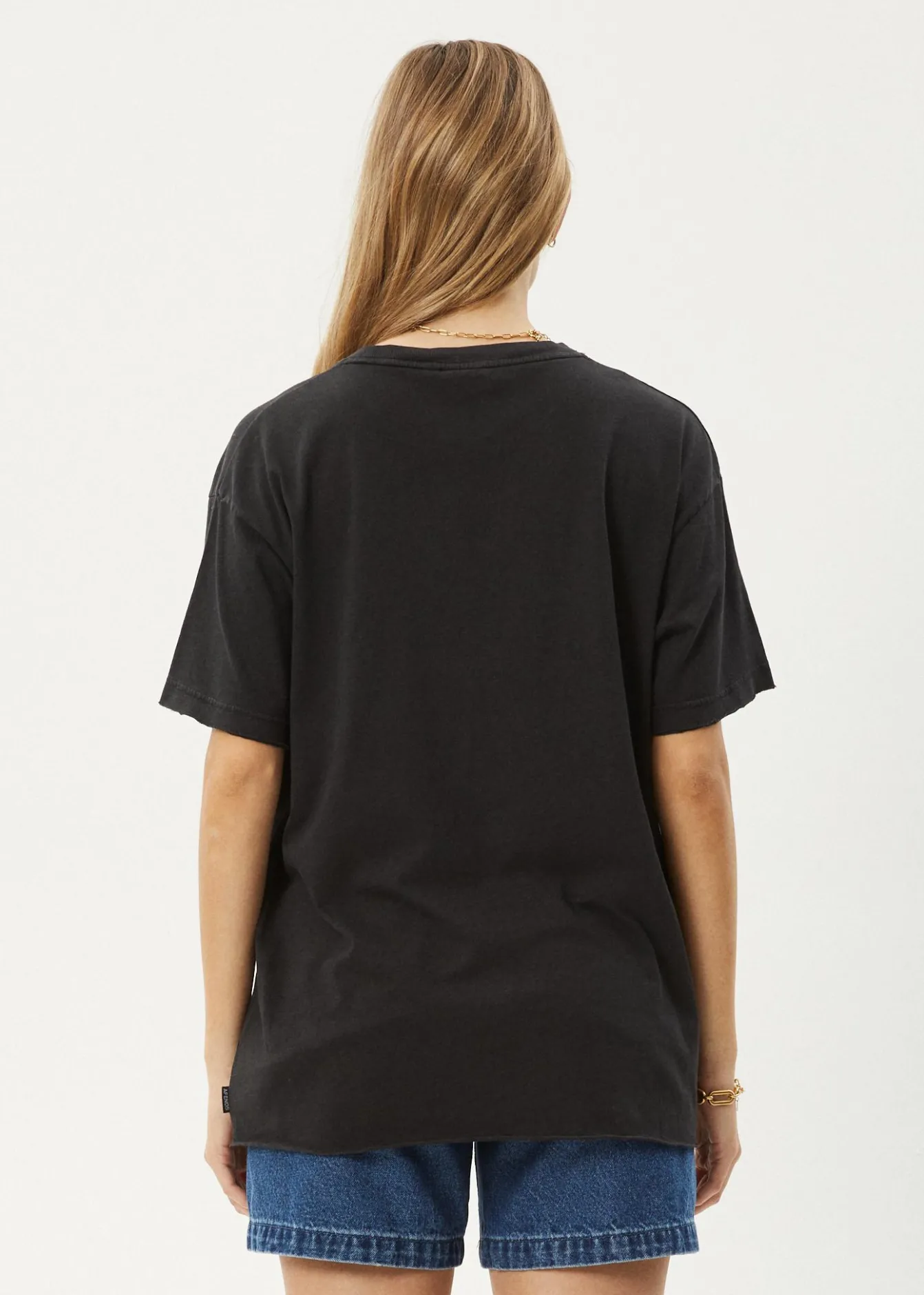 Tees & Shirts<Afends Rodeo - Oversized Tee Stone Black