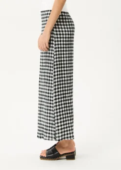 Sets & Co-Ords|Skirts<Afends Rowan  - Seersucker Maxi Skirt Black / White