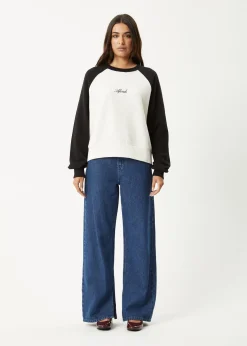 Outerwear|Essentials<Afends Ryan  -  Crew Neck Jumper Black