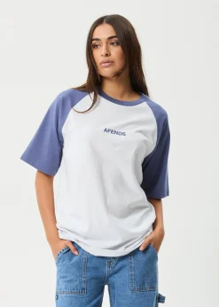 Tees & Shirts<Afends Ryan  - Oversized Raglan Tee Marlin