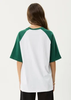 Tees & Shirts|Essentials<Afends Ryan  - Oversized Raglan Tee Hunter Green
