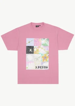 T-Shirts<Afends Sadworld  - Heavyweight Boxy Tee Washed Marrakesh