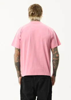 T-Shirts<Afends Sadworld  - Heavyweight Boxy Tee Washed Marrakesh