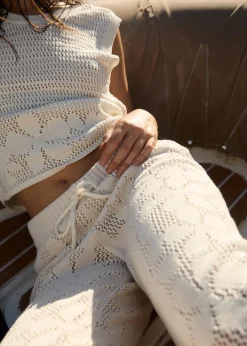 Pants|Sets & Co-Ords<Afends Saint  - Knit Pant White